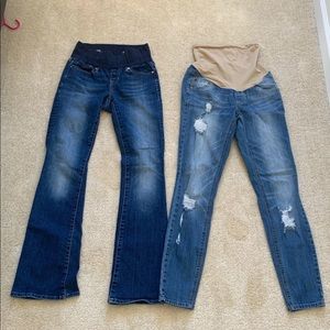Bundle of Xs/small maternity jeans